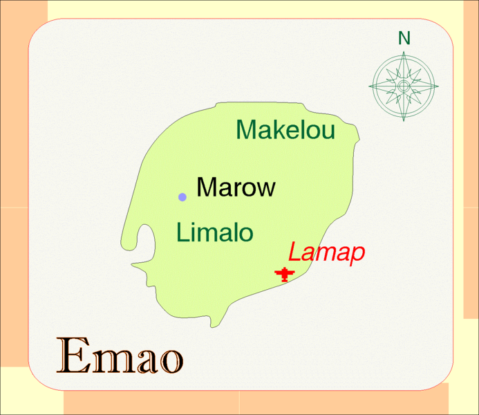 Карта острова Эмао