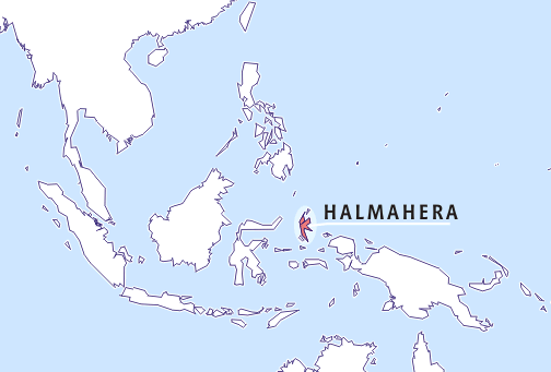 Хальмахера на карте Индонезии