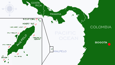 Остров Мальпело на карте