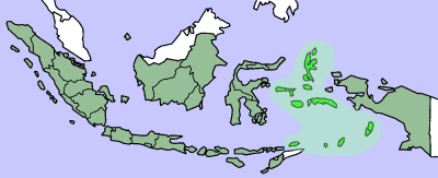 Молуккские острова на карте мира