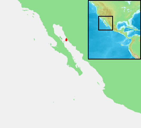 Остров Тибурон на карте