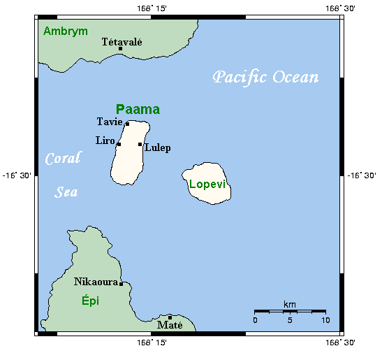 Карта острова Паама