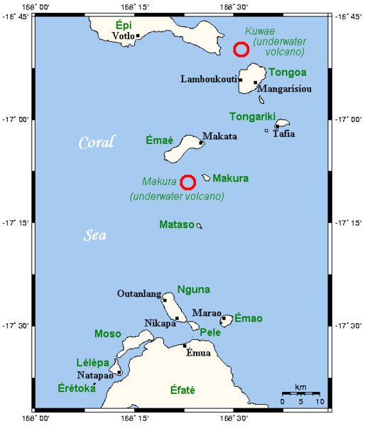 Карта островов Шеперд
