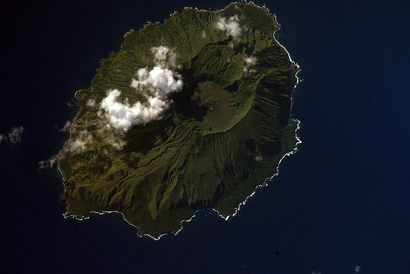 Космический снимок острова Агрихан