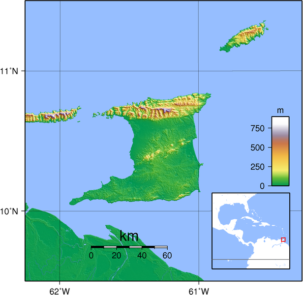 Остров Тринидад на карте