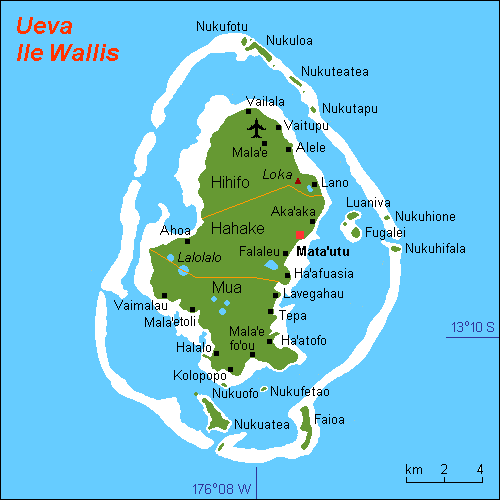 Остров Увеа на карте