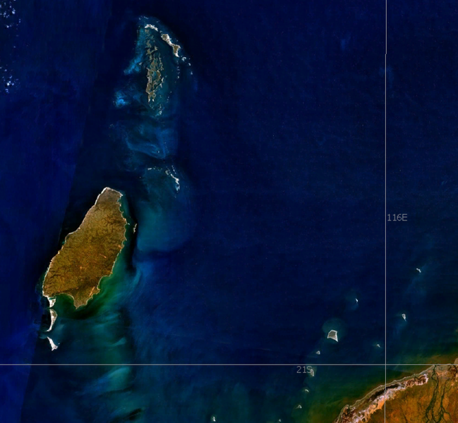 Снимок из космоса острова Барроу