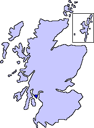 Остров Бьют на карте