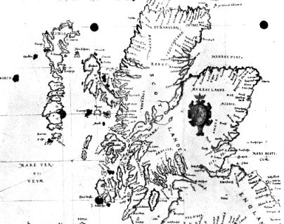 Острова Хирт и Скалдар на карте Шотландии