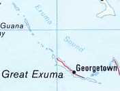 Район Эксума на карте