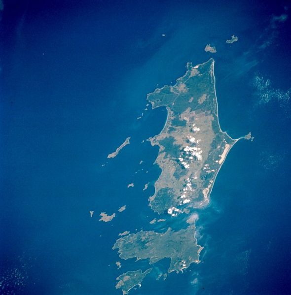 Остров Флиндерс с космоса