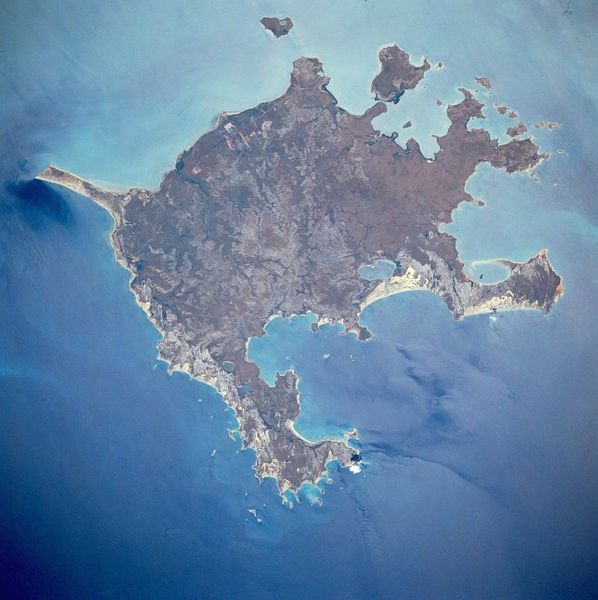 Космический снимок острова Грут-Айленд