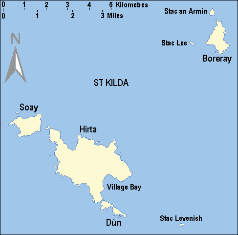 Архипелаг Сент-Килда на карте