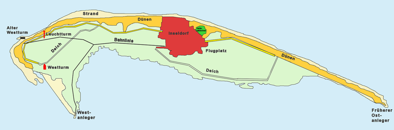 Остров Вангероге на карте