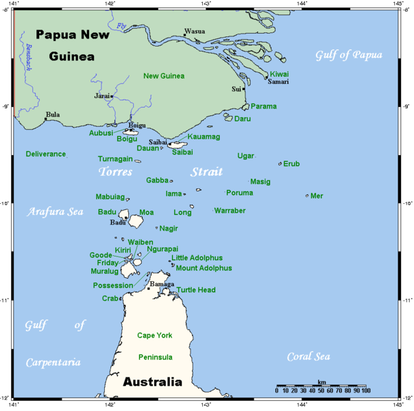Остров Саибаи на карте