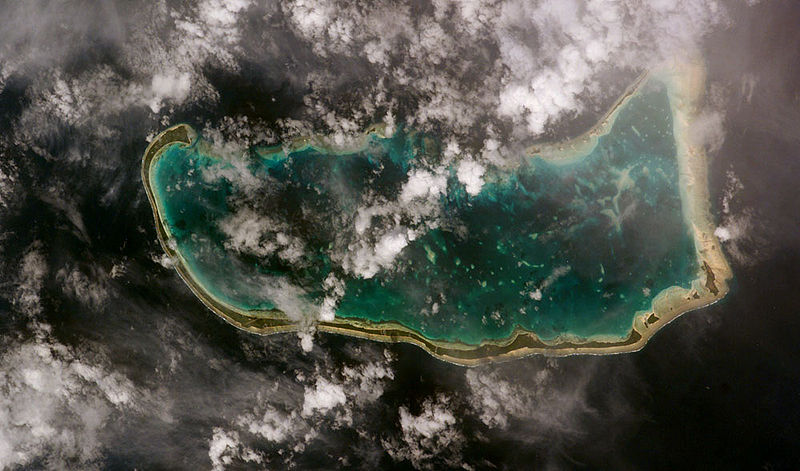 Снимок из космоса атолла Абаианг