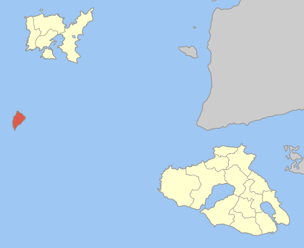 Остров Айос-Эфстратиос на карте мира