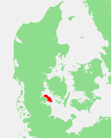 Остров Альс на карте