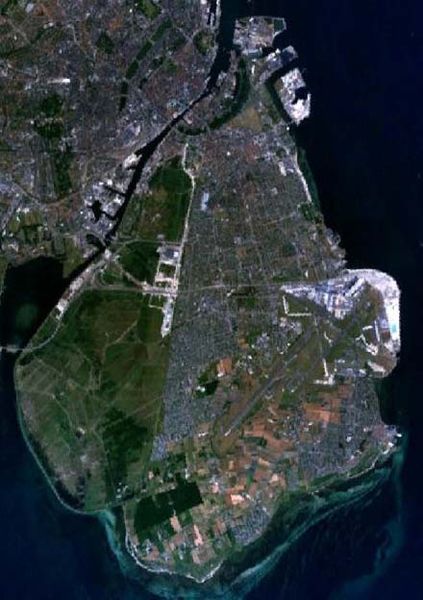 Снимок с космоса острова Амагер