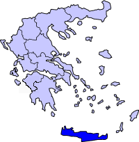 Остров Крит на карте
