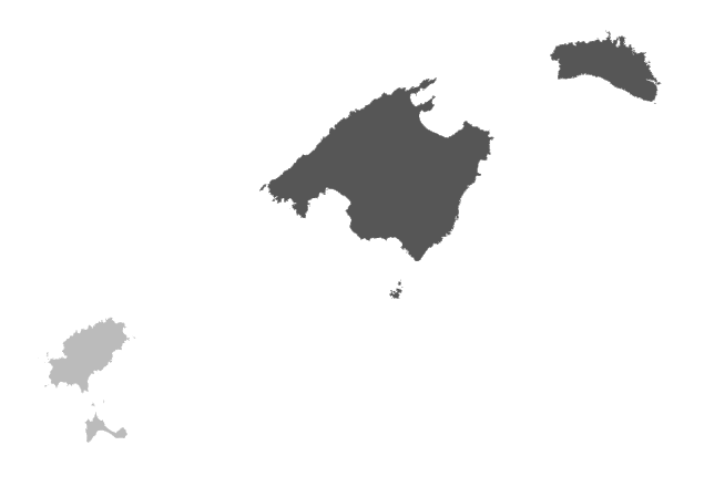 Гимнесийские острова на карте