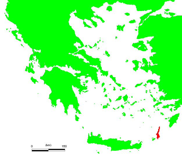Остров Карпатос на карте