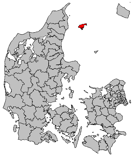Остров Лесё на карте