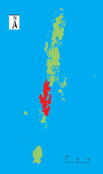 Остров Южный Андаман на карте