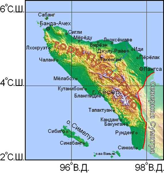 Острова Баньяк на карте