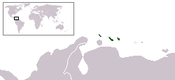 Острова ABC на карте