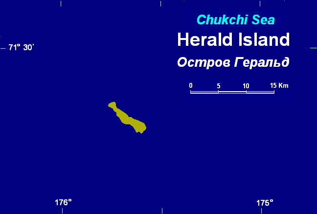 Остров Геральд на карте
