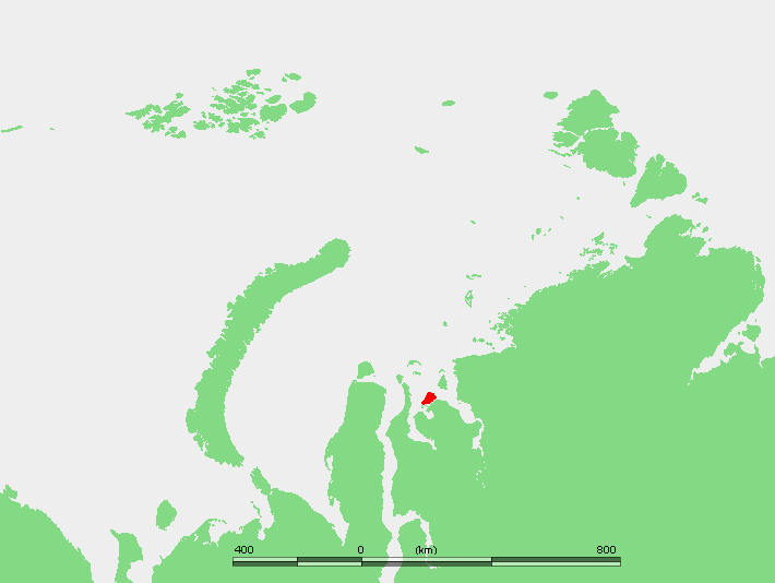 Олений остров на карте