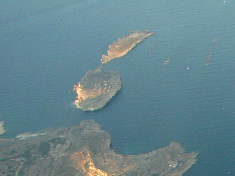 Вид на острова Святого Павла с высоты