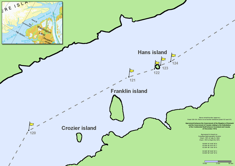 Остров Ганса на карте