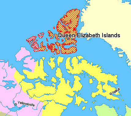 Острова Королевы Елизаветы в северная Канада