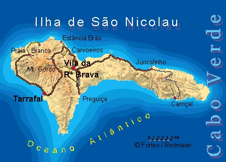 Карта острова Сан-Николау