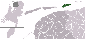 Остров Схирмонниког на карте