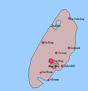 Населённые пункты на острове Текселе