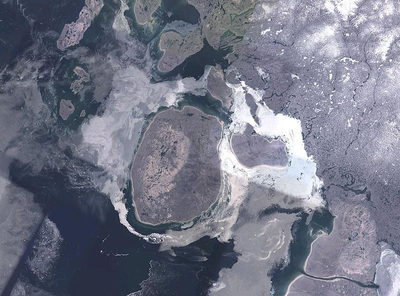Спутниковое изображение НАСА острова Принс-Чарльз