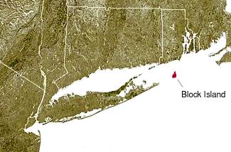 Остров Блок на карте