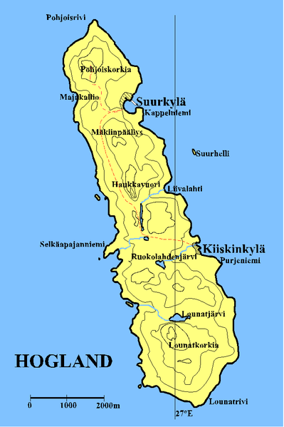 Карта острова Гогланда