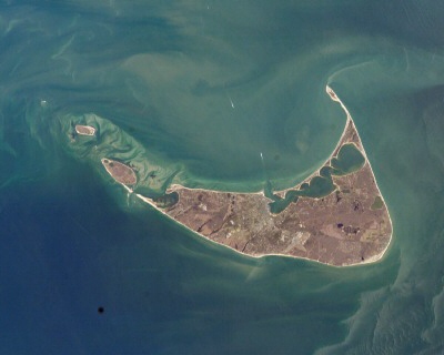 Вид из космоса острова Нантакет