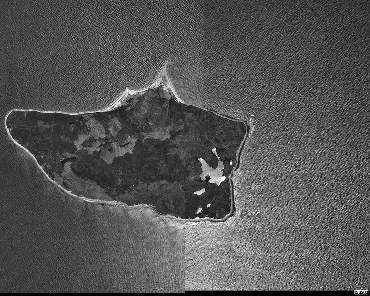 Вид на остров Номанс-Ленд с космоса