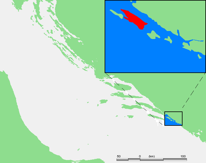 Остров Шипан на карте