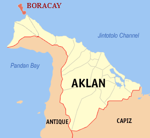 Положение острова Боракай у северной оконечности острова Панай