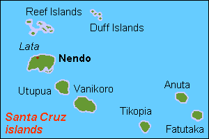 Остров Нендо на карте