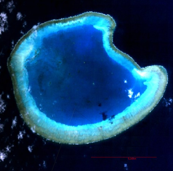 Острова Басас-да-Индия с космоса
