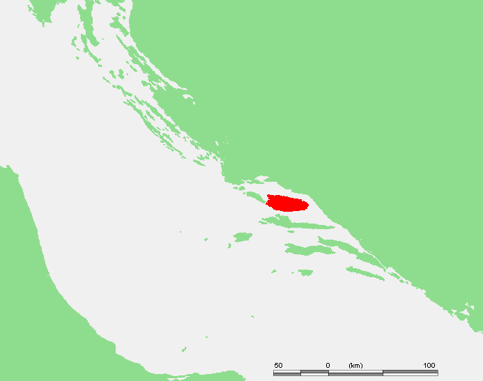 Остров Брач на карте