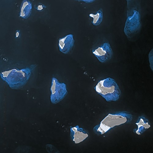 Спутниковый снимок архипелага