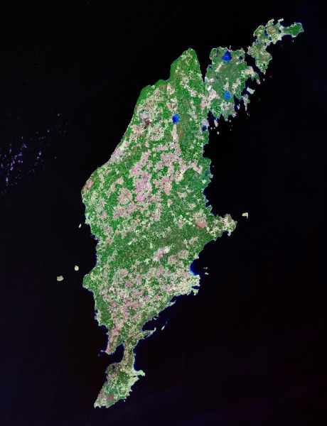 Остров Готланд из космоса
